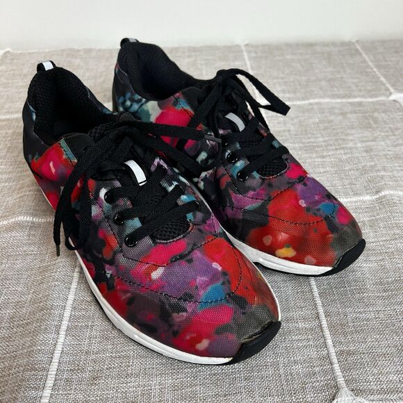 Vionic Tourney Shoes Sneakers Women’s 9.5 Black Pink Purple - Picture 2 of 10